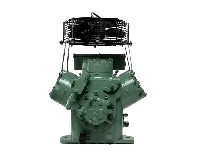 Add-on fan kit above the compressor, front view